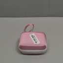 Hard Case Compatible with Yoto Mini Kids Audio Music Player Children Speaker Plays Audiobook Cards Radio (Pink + Off White Case)