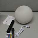 8 Inch Ball Light, Outdoor Glow Globe Light with Remote Control, LED Solar Gazing Ball Night Light 10 Modes RGB Color Changing, Waterproof Solar Globe for Garden Yard Pathway Decor