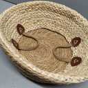 Pot for Artificial Tree Indoor (10" D x 12" H, Woven Plant Basket, Large)