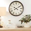 Grand Central Station Extra Large 50cm/20-Inch Wall Clock in Black