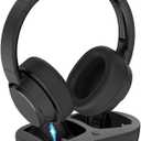 Wireless TV Headphones, TV Headphones Wireless for Seniors with Transmitter Charging Base, Bluetooth Headphones Compatible with All TVs, No Audio Delay, Plug and Play, Gift for the Elderly/Parents