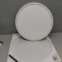 18 Inch LED Flush Mount Ceiling Light Fixture - 46W Dimmable LED Ceiling Light with Remote, 4600lm, 3000-6000K Adjustable Kitchen Ceiling Lights for Bedroom, White