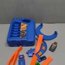 Race Track Toy Car Set with 2 Race Cars,2 in 1 Car Tracks Style with Storage Box,Changeable Tracks Toys Birthday Easter Gifts for Kids 3 4 5 6 7 8+Year Old Boys Girls (Blue)