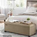 SONGMICS Storage Ottoman Bench, Foot Rest with Legs, Load up to 661.4 lb, 15.7"D x 43.3"W x 15.7"H