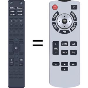 ZWP Replacement Remote Control Compatible with 2021-2023 Toyota Sienna Rear Seat Entertainment DVD 86170-45050 86170-08040