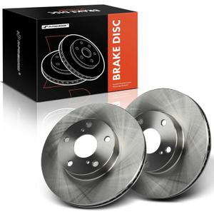 A-Premium 10.83 inch (275mm) Front Vented Disc Brake Rotors Compatible with Toyota Models - Tacoma 2005-2015, 5 Lug Models Only, 2-PC Set