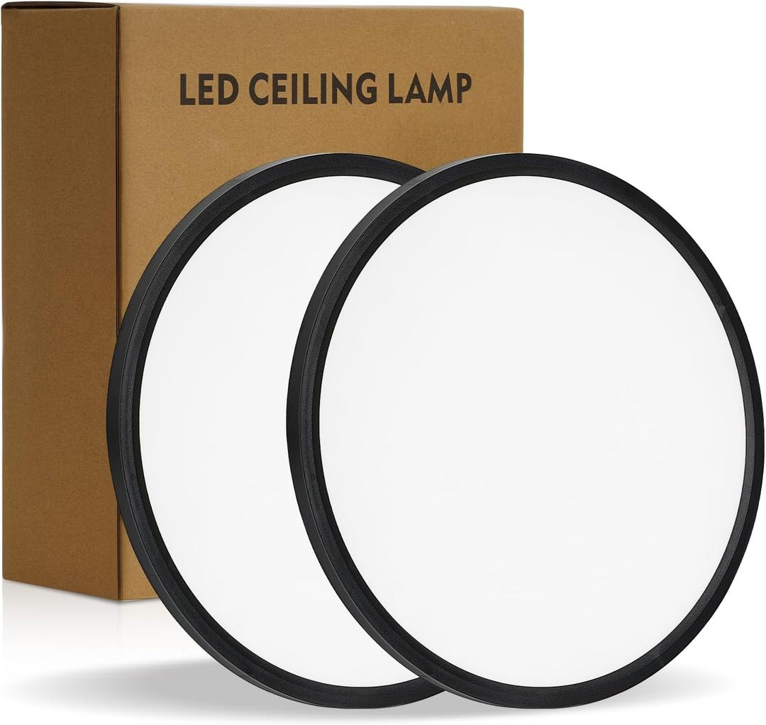 14.9 Inch LED Flush Mount Ceiling Light,5CCT,32W,3343LM (2Pack)