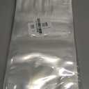 Kingrol 100 Ct 7 x 10.25 Inch Clear Stand Up Food Pouch Bags with Resealable Lock Seal Zipper, Heat Sealable Packaging Bags for Food Storage