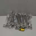 25 Pack Kitchen Cabinet Handles 5 Inch Hole Center Brushed Nickel Cabinet Pulls Solid Suqare Foot Drawer Pulls for Kitchen Cabinet Door Handles Silver Arch Dresser Handles for Cabinets and Drawers