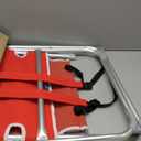 Caribbean Joe Folding Beach Chair, 4 Position Portable Backpack Foldable Camping Chair with Headrest, Cup Holder, and Wooden Armrests, 300 lb Capacity (Red)