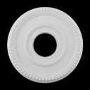 RTNLIT Ceiling Medallion 12.5 Inch Decorative Ceiling Medallions for Light Fixtures & Ceiling Fans, Black Ceiling Fan Medallion with 3.93" Center Hole, 1.33" Profile