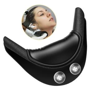AISEELY Shampoo Bowl Neck Rest - 2 Suction Cups Included Salon Shampoo Neck Rest Cushion, Silicone Neck Cushion for Home Wash Basin & Professional Salon Hair Washing Tray (2 Suction Cups-8.07*6.3in)