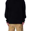 mnml Men's Tonal Grain Knitted Hoodie - Black, L