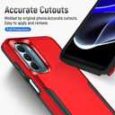 for Motorola G Stylus 5G 2022 Case, with Screen Protector,[Military Grade Drop Tested] Heavy-Duty Tough Rugged Shockproof Protective Case for Motorola Moto G Stylus 5G 2022, Red