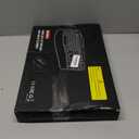 Wireless Keyboard and Mouse Combo, 2.4G Full Size Wave Keys Ergonomic Keyboard with Wrist Rest, Phone Holder, 3-Level DPI Adjustable Wireless Ergonomic Mouse for Windows, Mac Desktop/Laptop/PC(Black)