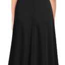 MUSHARE Women's V Neck Sleeveless Split Formal Dress Cocktail Party Prom Long Dresses (Black, M)