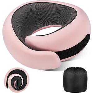 Neck Pillow Airplane,100% Pure Memory FoamTravel Neck Pillow Travel Neck Support Ergonomic &Portable Design Best for Sleeping Plane Car Train Office Flight (Light Pink) Neck Pillow Airplane,100% Pure Memory FoamTravel Neck Pillow Travel Neck Support Ergonomic &Portable Design Best for Sleeping Plane Car Train Office Flight (Light Pink)
