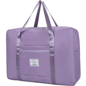 Purple Travel Duffel Bag, Spirit/Frontier Personal Item, 17x13x6 Inches, Water-Resistant, Durable