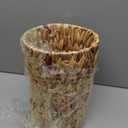WLLHYF Wicker Waste Basket, Handwoven Water Hyacinth Trash Can Small Bathroom Trash Can Boho Woven Decorative Office Garbage Cans for Bedroom Bathroom Kitchen Living Room