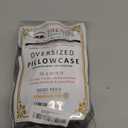 Set of Two Oversized Superhuge Pillow Case - Cover - 100% Egyptian Cotton, 600 Thread Count Sateen, (Size 31 x 40) (31 X 40, Elephant Grey Solid)