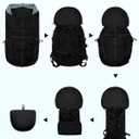 Blue Quartz Hiking Backpack 30L Lightweight Packable Backpack for Travel, Water Resistant Foldable Daypack for Women Men, Black