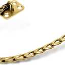 MEGA HANDLES Transom Door Chain 12-Inch, Door Chain Stopper for Transom Windows, Cabinet Door Restraint, Chain Lid Support, Durable Transom Window Hardware for Enhanced Safety - Satin Brass