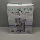 CASABREWS CM5418 Espresso Machine 20 Bar, Compact Espresso Maker with Steam Milk Frother, Stainless Steel Coffee Machine with 34oz Removable Water Tank for Cappuccino, Gift for Women or Men, Silver