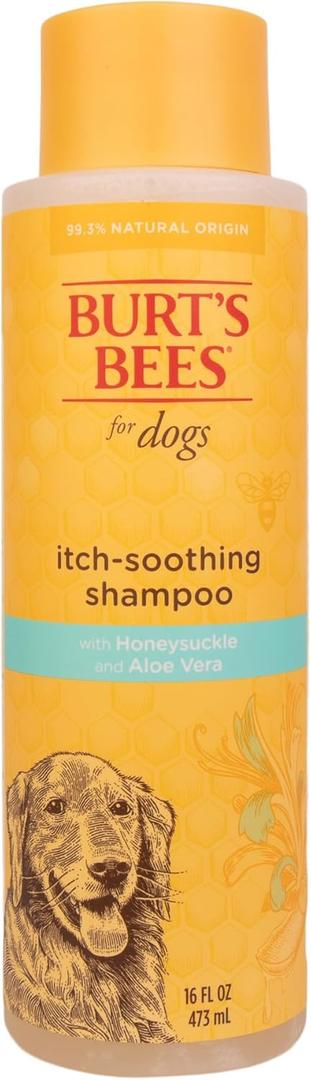 Burt's Bees for Pets Itch Soothing Shampoo with Honeysuckle, 95% Natural Origin Formulas, Dog Shampoo for Itchy Dogs, Dog Shampoo Itchy Skin Relief, 16 oz (16 Fl Oz (Pack of 1))
