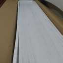 SAUMONIERES Fireplace Mantel Shelves 48 Inch Solid Wood Wall Mounted Long Floating Shelf Hollow, White