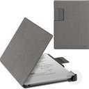 CoBak Premium Magnetic Case for Remarkable Paper Pro 2024 Released 11.8 inch, PU Leather Smart Auto Sleep/Wake Book Folio Cover with Corner Protection and Pen Holder Strap, Gray