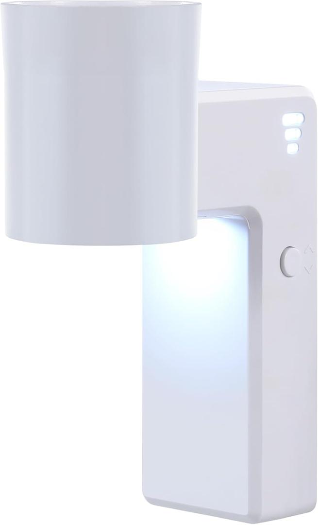 1 Pcs Wall Fragrance Plug in with Night Light Compatible with Bath and Body Works Wallflowers, with 3-Speed Adjustable Fragrance Essential Oil Diffuser for Home, White