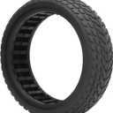 Dilwe Electric Scooter Tyre 6.5inch Solid Tire ExplosionProof Rubber Wheel Tyre Replacement Electric Modification Accessories