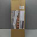 4ft Steel Easy Slip-On Baseboard Heater Cover with End Caps for Bathroom & Hydronic System for Replacing Old Cover, White