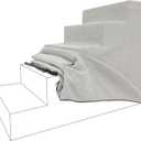 Best Pet Supplies Foam Pet Steps Cover for Small Dogs and Cats, Portable Ramp Stairs for Couch, Sofa, and High Bed Climbing (Cover Only) - Sand, 5-Step (H: 22.5") (Cover Only)