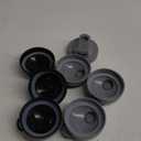 Pour Spout Lids for Ball Wide Mouth Mason Jars, Airtight Canning Jar Flip Cap Top Lid for Drinking, Salad, Dressing Pouring, Leak-Proof, Pack of 8 (Black&Grey 8 pcs)