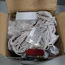 Minetom Icicle Lights Outdoor with Clips, 20ft 100 LED 20 Tubes Twinkling White Christmas String Lights, Connectable Waterproof Hanging Icicle String Light Plug in for Eave Holiday Outdoor