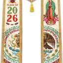 Mexican Graduation Sash, Hispanic Mexican American Graduation Stole Class of 2026
