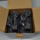 Adjustable Furniture Risers 4 Inch with Removable Screw Clamp, Fits Diameter from 1.1-2.4 Inch, Bed Table Couch Desk Risers Heavy Duty for Square Round Straight Furniture Legs(4 Pack, Black)