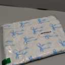 Blue Bow Bible Book Sleeve with Zipper 11" x 9" Padded Protector Washable Quilted Book Covers Printed Bible Pouch with Handle Pockets Protector for Books Lover Christian Gifts