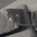 EUHAMS Queen Size Bed Wedge Pillow - Bed Gap Filler Mattress Wedge Headboard Pillow Close The Gap 0-7" Between Your Headboard and Mattress or Wall for Sleeping Backrest Pillow (60"x10"x6" Gray) (Grey)