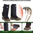 GearOZ Snake Gaiters Snake Chaps, Durable Lower Legs Snake Guards, Snake Bite Protective Gaiters, Anti-Snake Gaiters for Men/Women, Adjustable Size for Hunting/Hiking/Farm Working