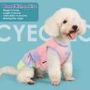 cyeollo 2 Pack Dog Dresses Spring Summer Dog Clothes Dress Breathable Pet Dresses for Small Dogs Girl, Tie Dye Large