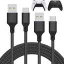 MENEEA Charger Charging Cable for PS5/PS5 Pro Controller,for Xbox Series X/S,for Nintendo Switch 2 Pack 10FT Replacement USB C Cord Nylon Braided Type-C Ports for PlayStation 5 Skin & Protector Sets