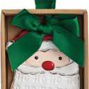 Mud Pie Christmas Santa Stamped Ornament