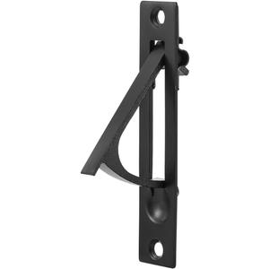 1 Pack Pocket Door Edge Pull, Matte Black, 4", Flush Mount Pocket Door Pull Handles, Pocket Door Hardware