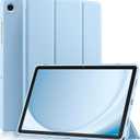 Akkerds Compatible with Galaxy Tab A11 Plus 11" 2026/ A9 Plus Case 11 Inch 2023, Slim Soft TPU Protective Cover with Trifold Stand & Auto Wake/Sleep for Galaxy A11+/ A9+ 5G Tablet Case, SkyBlue