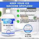 Ice Machine Cleaner & Descaler 16 fl oz 4 Uses | Nickel Safe Ice Maker Cleaner, Crystal Clear Descaling solution | Compatible with Whirlpool, Scotsman & Manitowoc | Made in USA (Pack of 2)