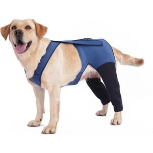Dog Hind Leg Recovery Sleeve Dog Recovery Suit as Cone Collar Alternative, 2.5mm Thick and Waterproof, Prevent Pet Wounds Licking, Biting (XLarge)