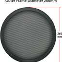 10" Speaker Grill Covers, Car Speaker Subwoofer Guard Protector, Metal Frame with Metal Mesh, Black - 1Pc