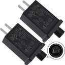 Replacement Yard Inflatable Adapter, 12V 1.25A 2 Pcs Power Supply Adaptor for Outdoor Inflatable Decoration, Power Supply Transformer Plug for Halloween Thanksgiving Christmas Blow Up Yard Decorations